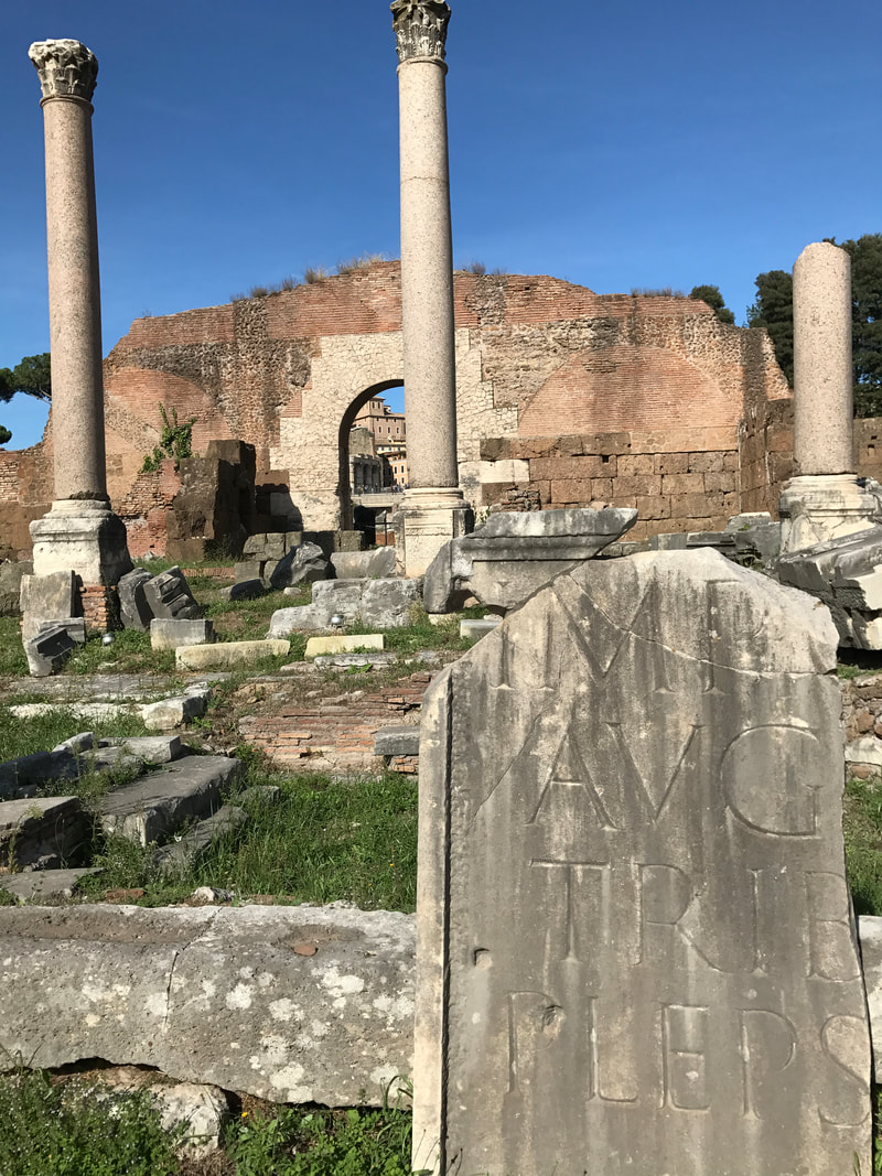 Ruins at The Roman Forum, Rome, Italy