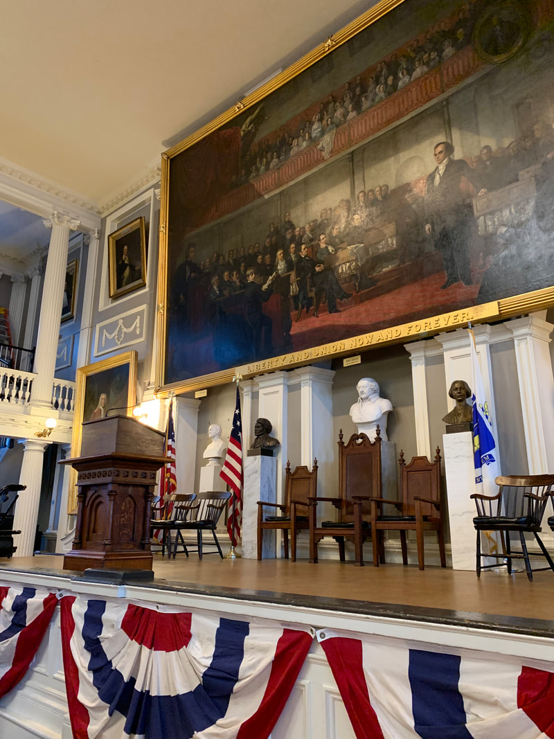 Fanueil Hall interior, Boston's Freedom Trail