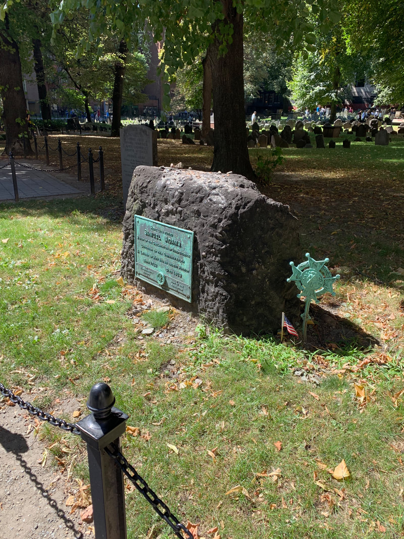 Sam Adams' Grave, Granary Burying Ground, Boston's Freedom Trail