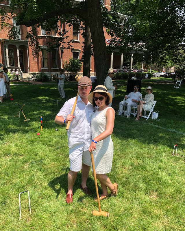 Wicket World of Croquet at the Benjamin Harrison Presidential Site. 10 fun things for couples in Indianapolis.