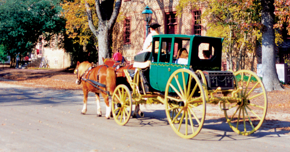 Carriage ride, Colonial Williamsburg