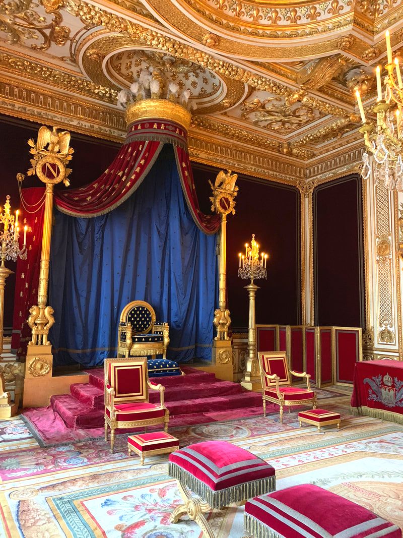 Throne room at the Chateau de Fontainebleau