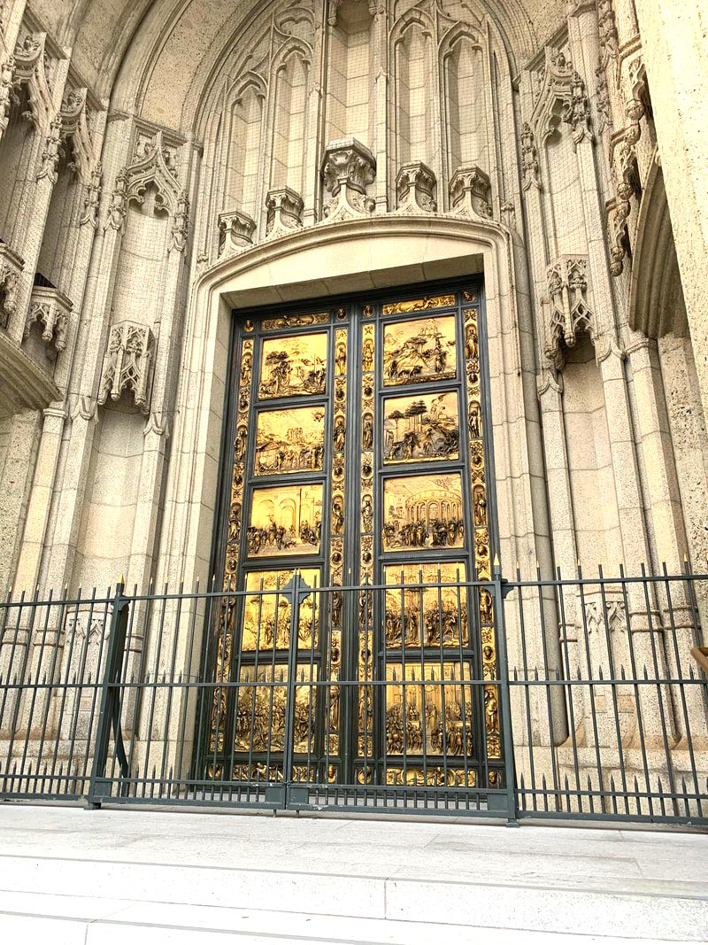 Ghiberti Doors, Grace Cathedral, San Francisco's Nob Hill. A Self-Guided Walking Tour of San Francisco