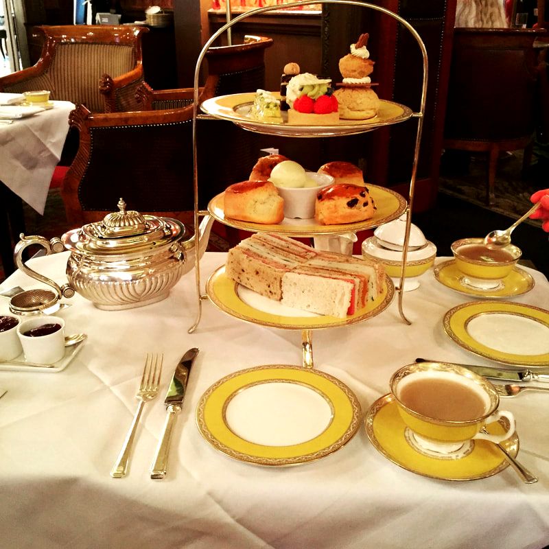 Tea at The Goring hotel, London. First Trip to England.