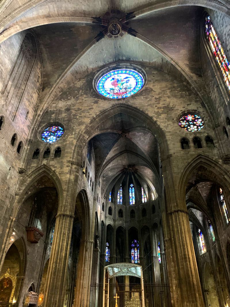 Girona Cathedral interior. Girona Day Trip From Barcelona