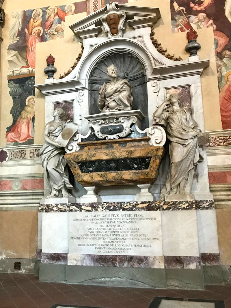 Tomb of Galileo Galilei, Florence, Basilica Santa Croce, Florence