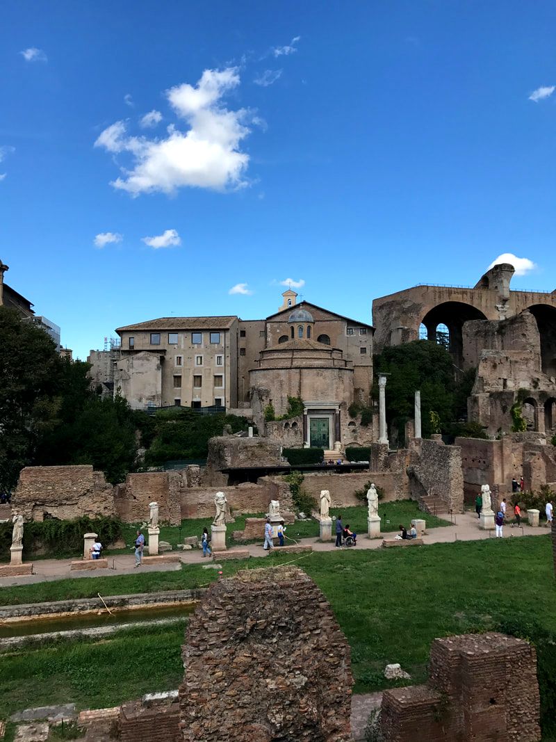 Ruins in the Roman Forum, Rome, Italy