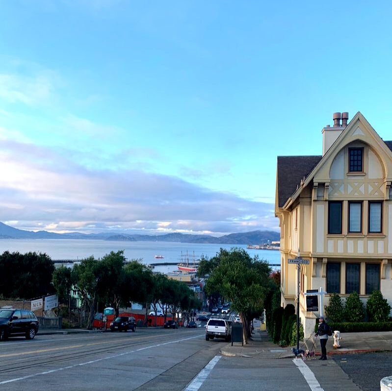View from Hyde Street, San Francisco. A Self-Guided Walking Tour of San Francisco