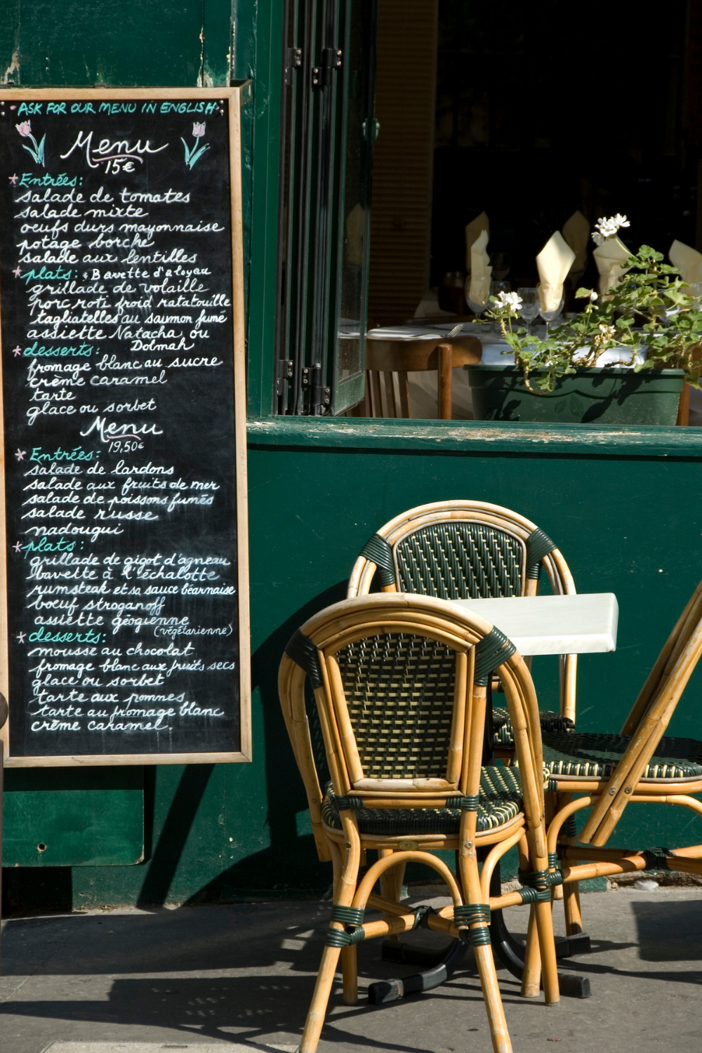 French restaurant etiquette for tourists