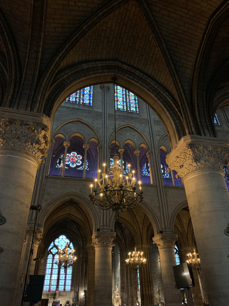 Notre Dame Paris Cathedral before the fire interior