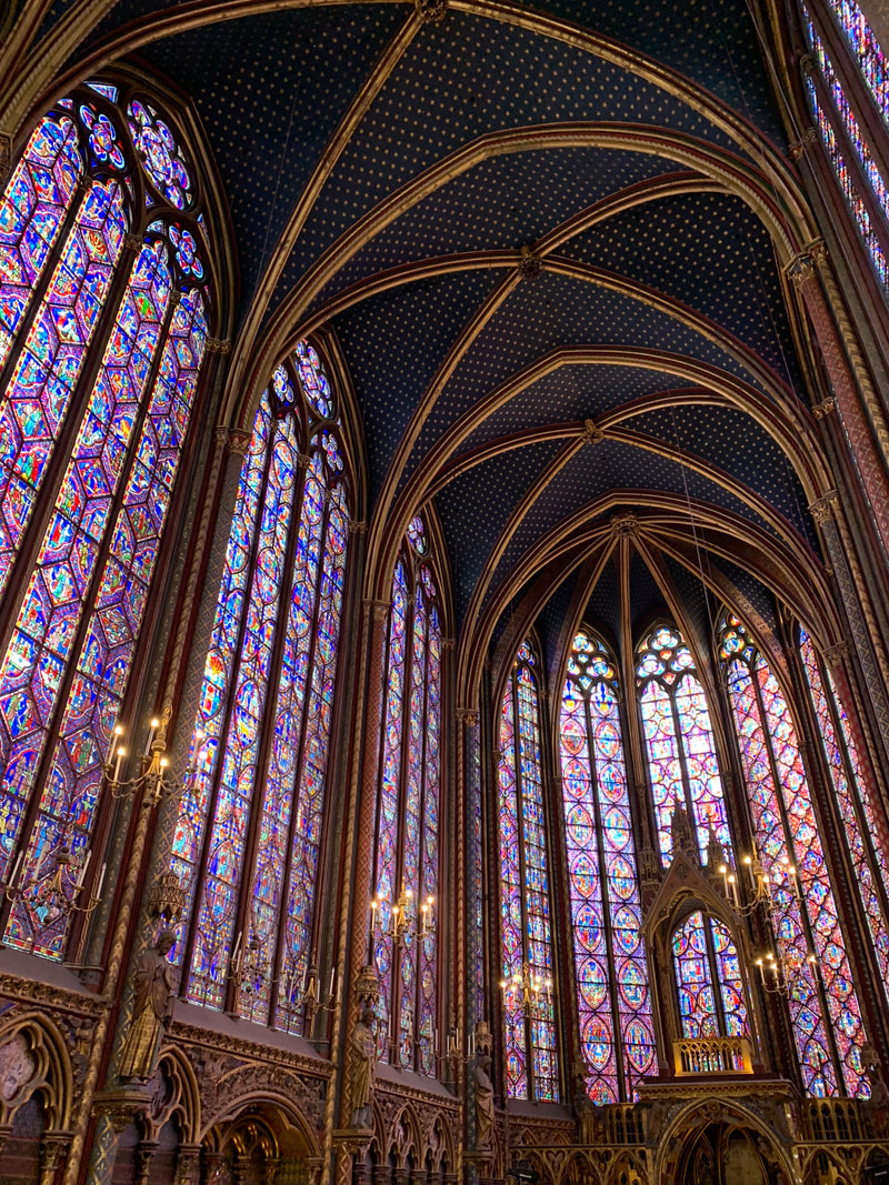 Stained Glass, Sainte-Chapelle, Paris France