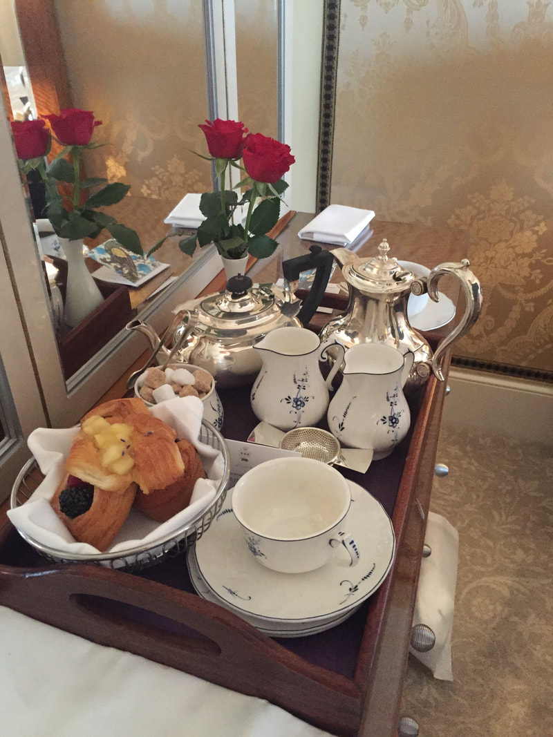 Room service at The Goring Hotel, London