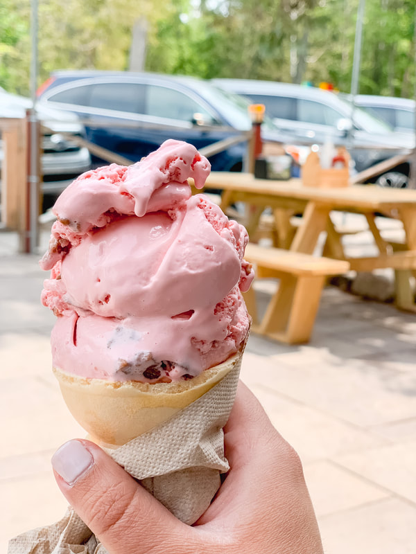 Cherry Ice Cream at the Cherry Republic, Glen Arbor, Michigan. 10 Things to do in Northern Michigan