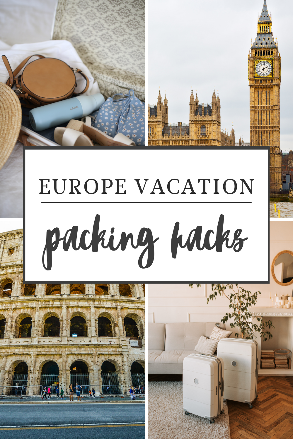 Europe Travel Packing Hacks. Europe Travel Necessities