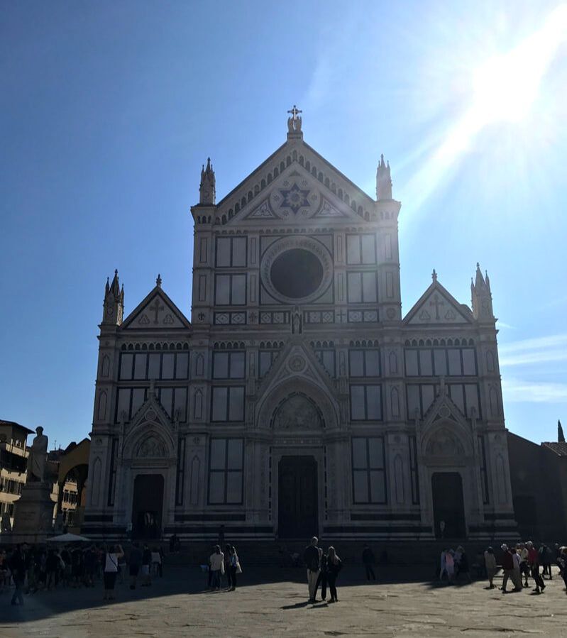 Basilica Santa Croce. A weekend in Florence, Italy.