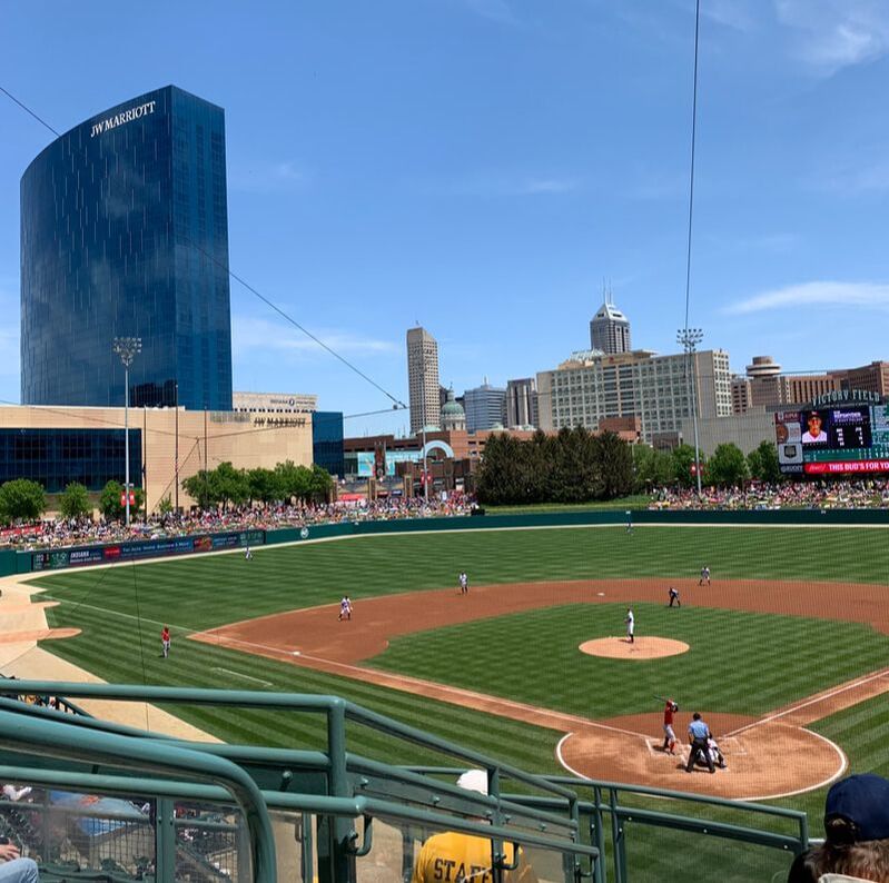 Indianapolis Indians game at Victory Field. 10 romantic things for couples in Indianapolis