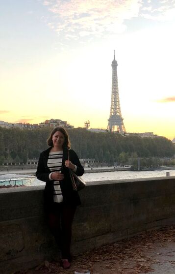 Eiffel Tower at Sunset. What to Wear in Paris.