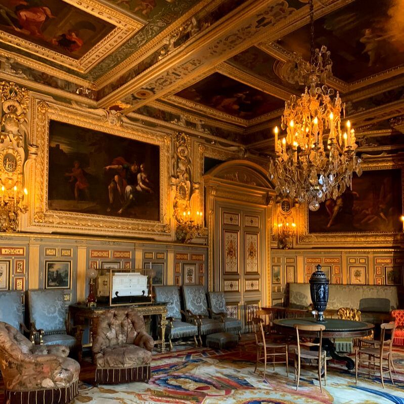 Interior of the Chateau de Fontainebleau