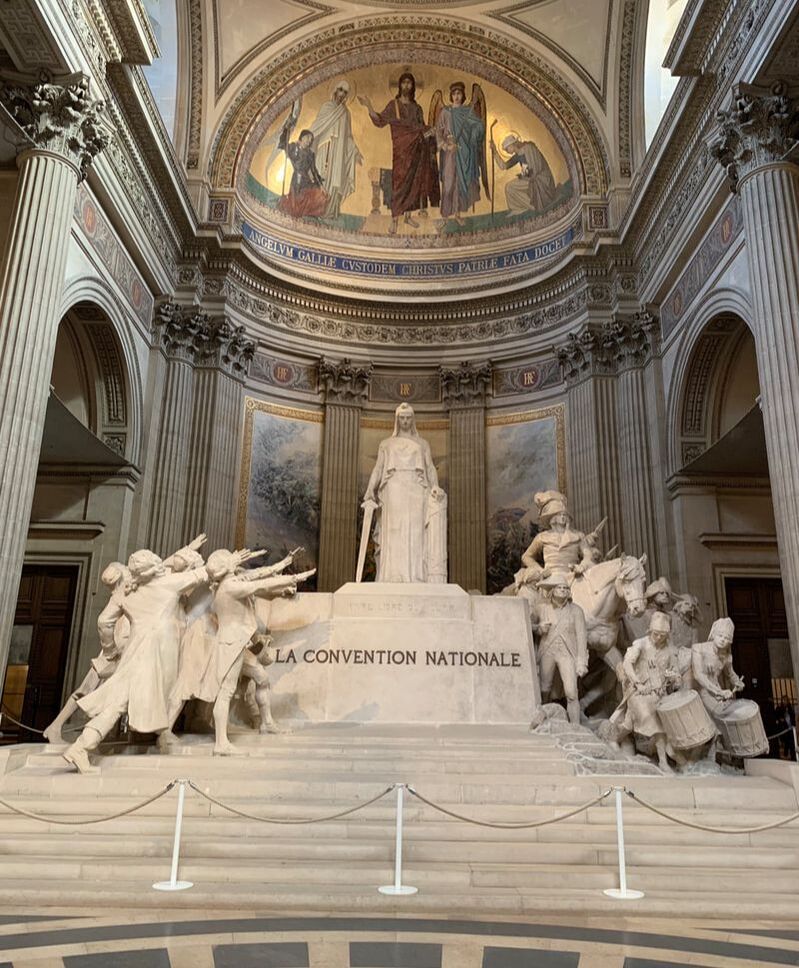 Monument to the national convention, at the Pantheon, Paris