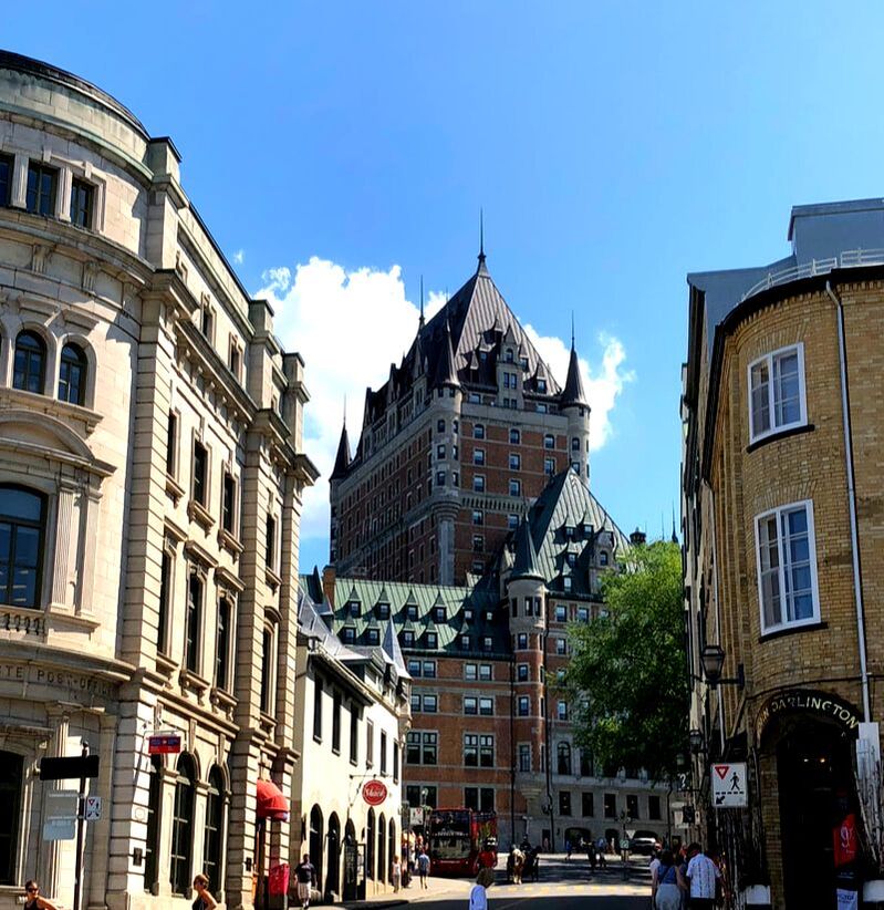 View of Chateau Frontenac from Quebec City historic distric
