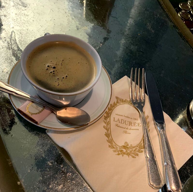 Coffee at Laduree, Paris, Champs-Elysees