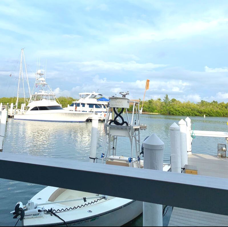 Restaurants in Boca Grande, Florida: View from a table at Miller's Dockside, Boca Grande, Florida