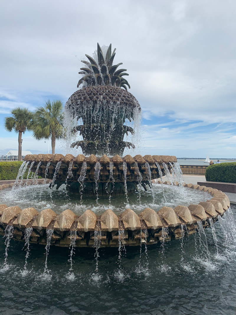 Pineapple Fountain, Charleston. A Weekend in Charleston, South Carolina.