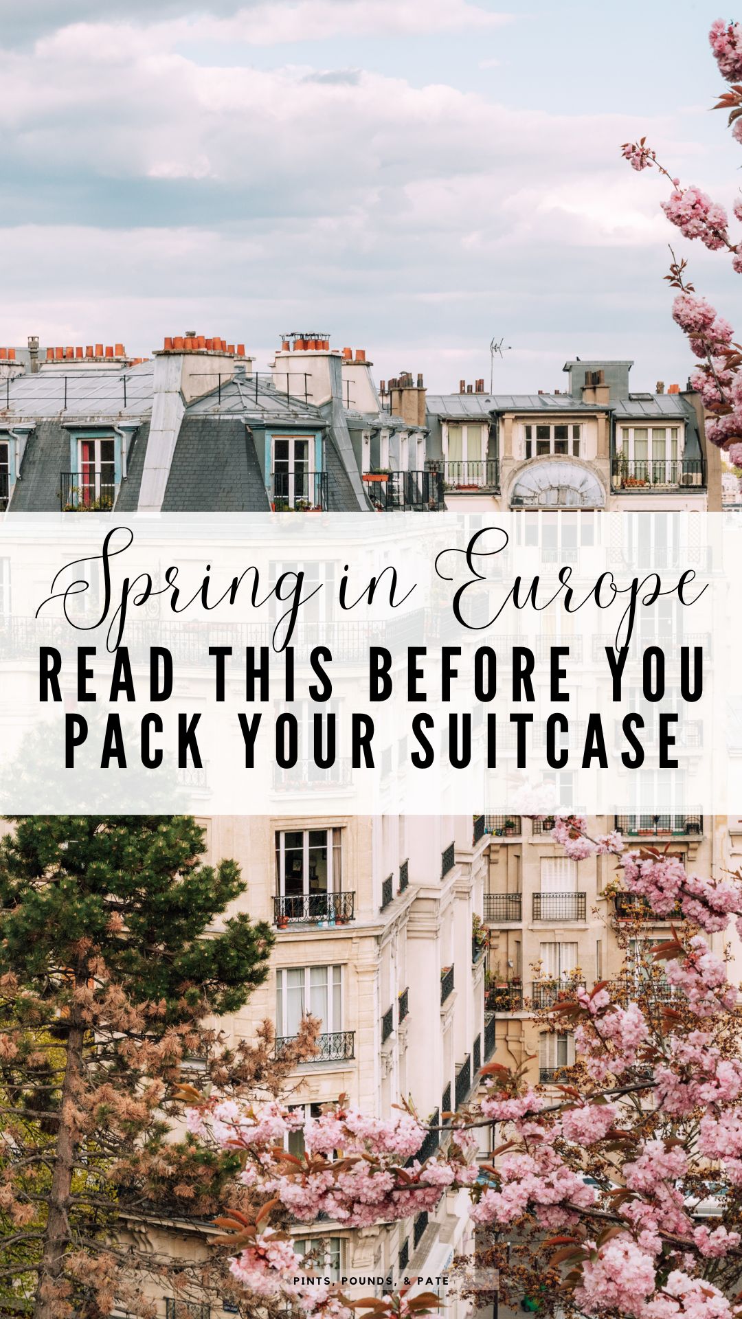Packing for Spring in Europe
