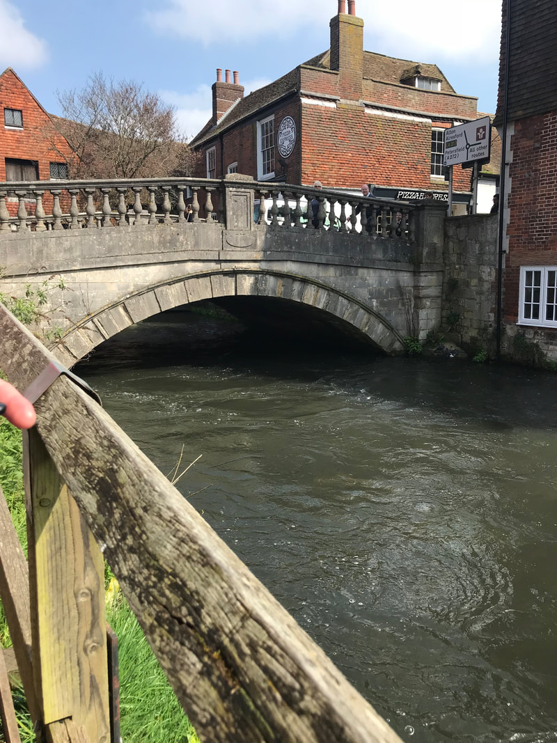 View from The Bishop on the Bridge, Winchester