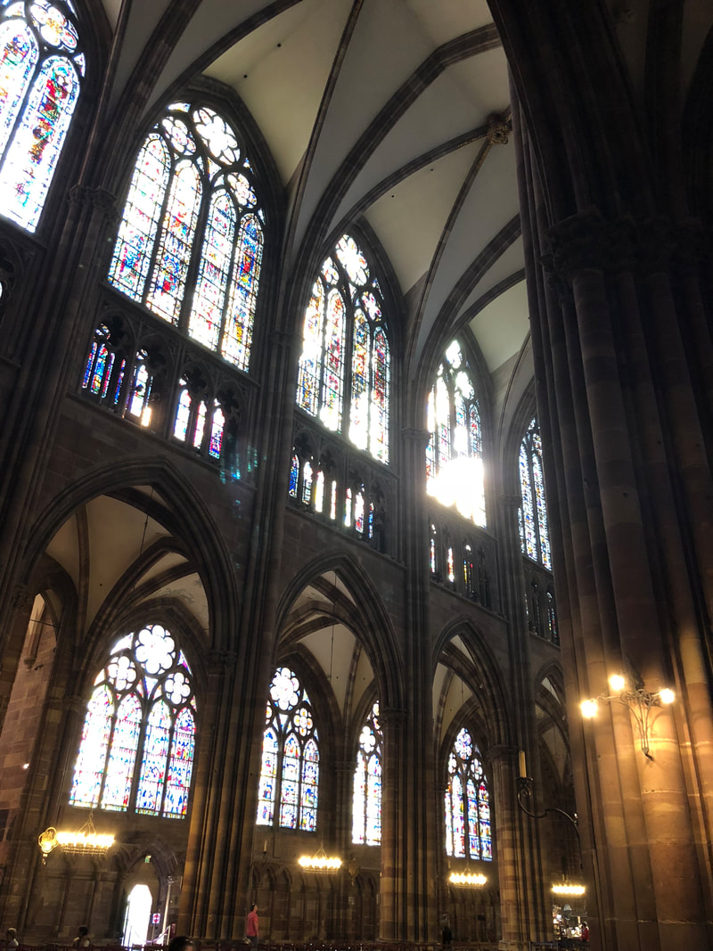 Strasbourg Cathedral stained glass, Strasbourg, France