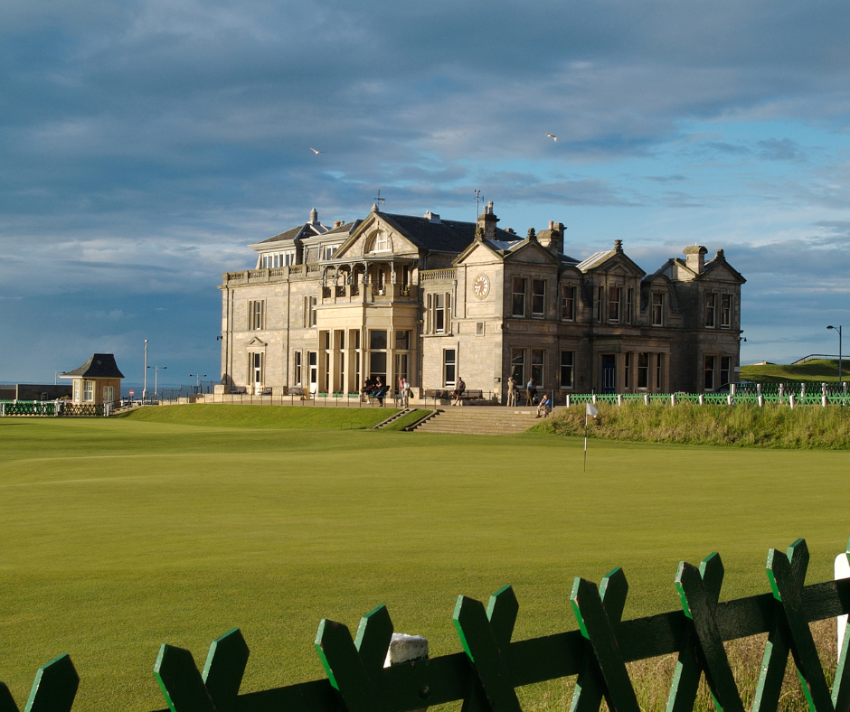 The Old Course, St Andrews. England Scotland Train Travel