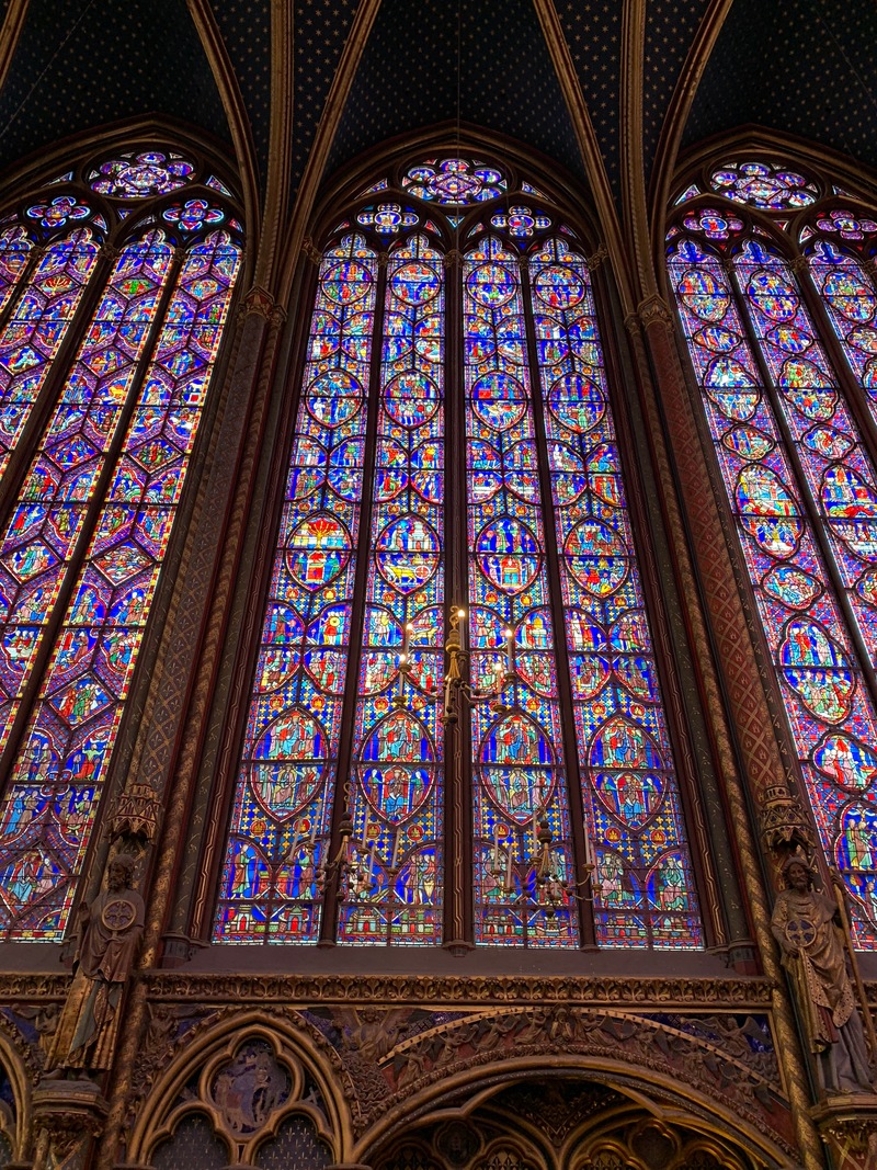 Stained glass, Sainte-Chapelle, Paris France