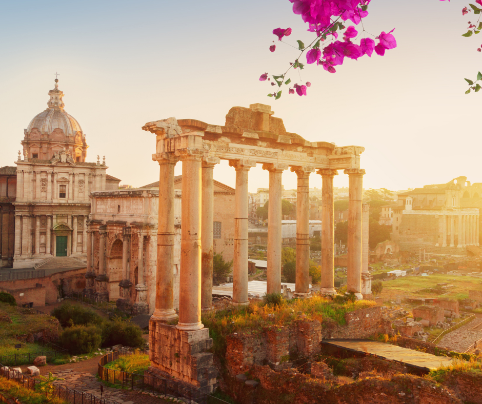 The Roman Forum. What to Wear in Italy in July.