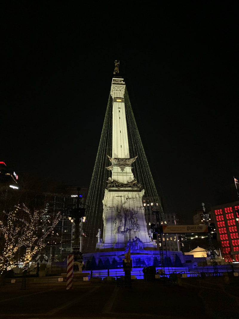 Monument Circle Christmas Tree, Indianapolis. Indianapolis Christmas Events, 2019